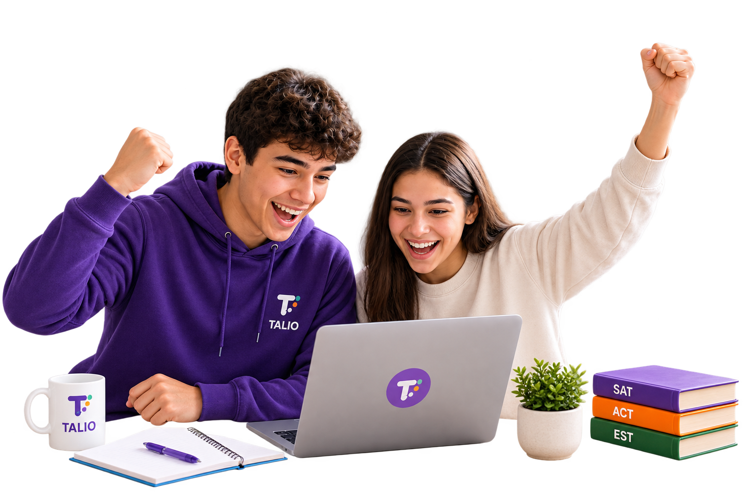 Students celebrating their TALIO preparation
